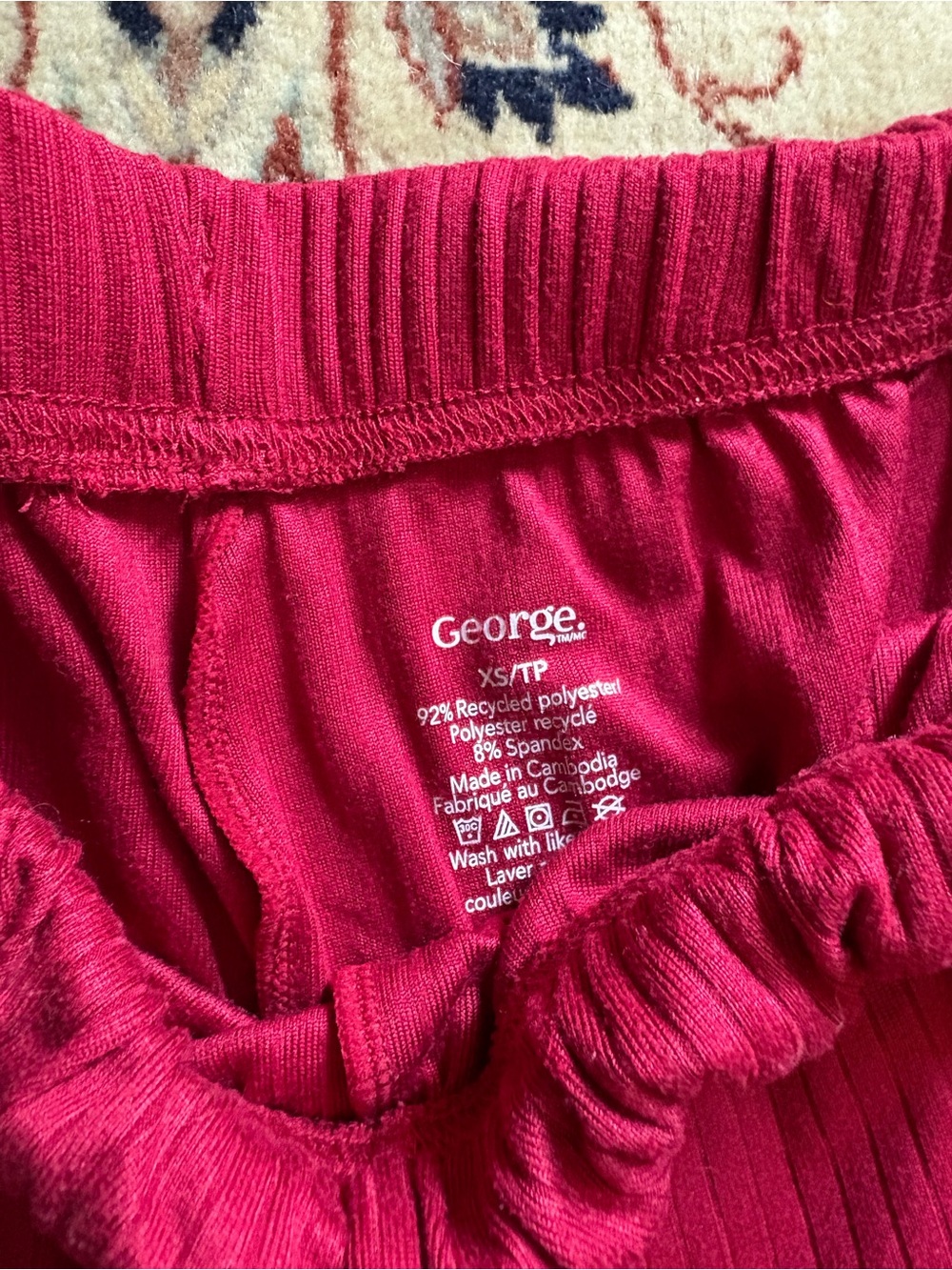 George Red Lounge/Pyjama Pants - Picture 2 of 4